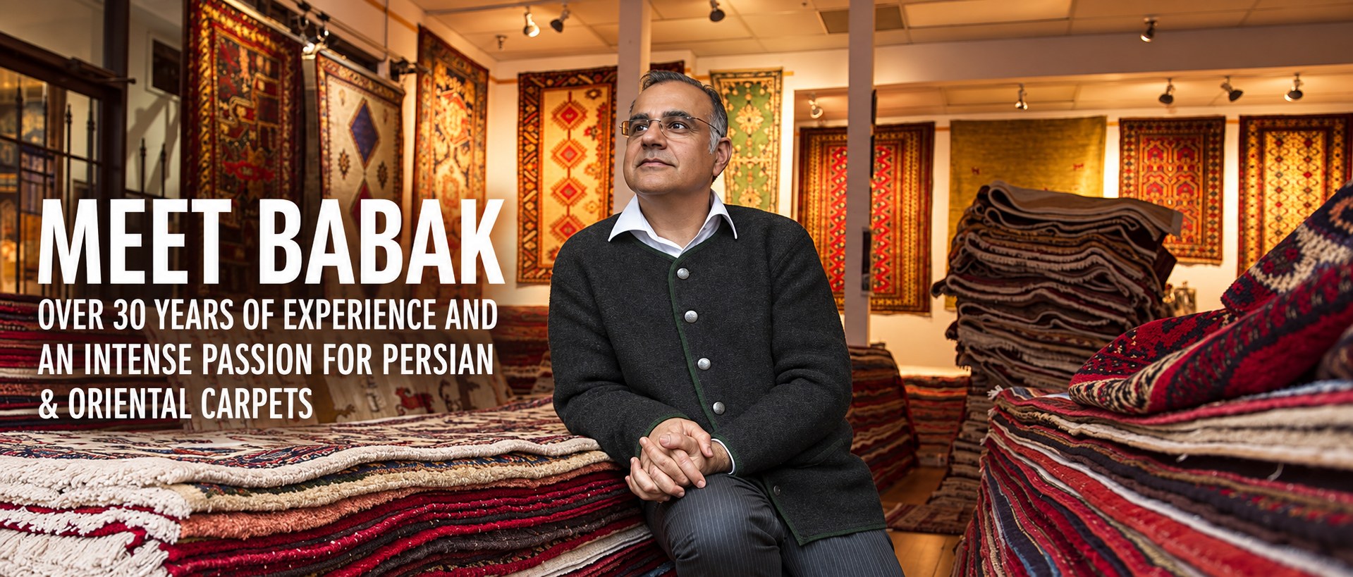 Meet Babak – over 30 years of experience and an intense passion for Persian & Oriental carpets