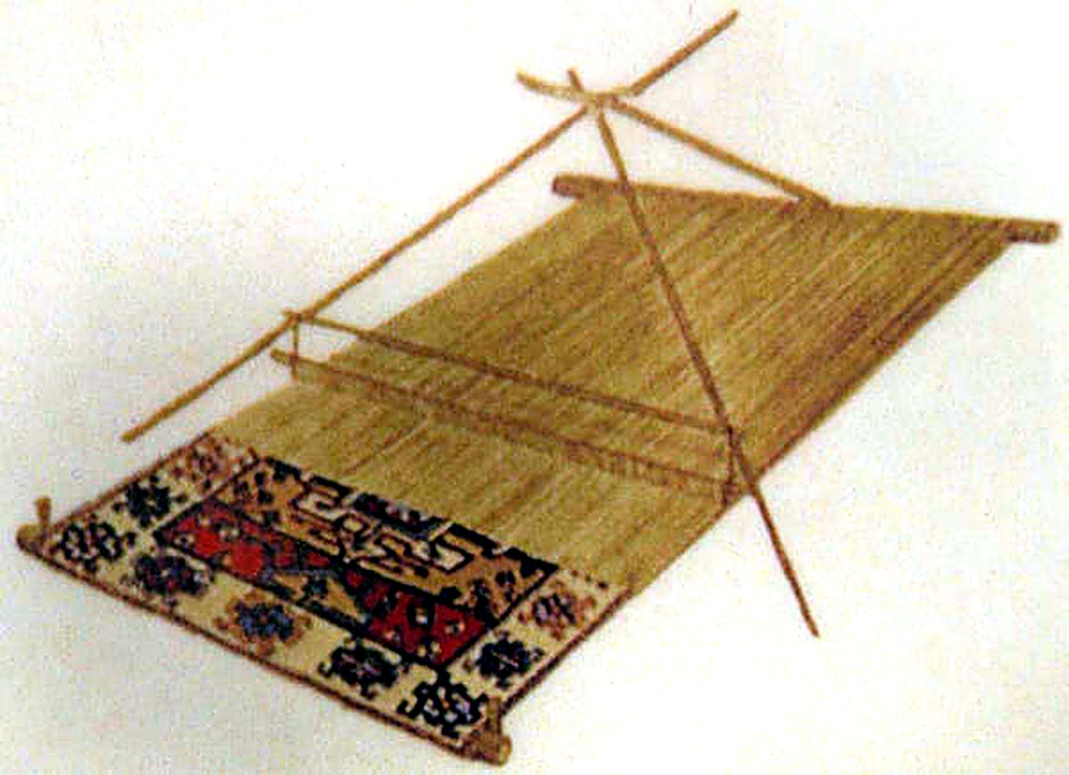 Horizontal Loom Used in Tribal Carpets