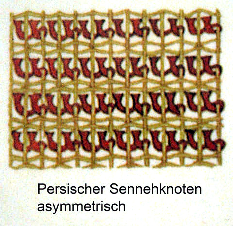 Persian Senneh Knotting Asymmetrical