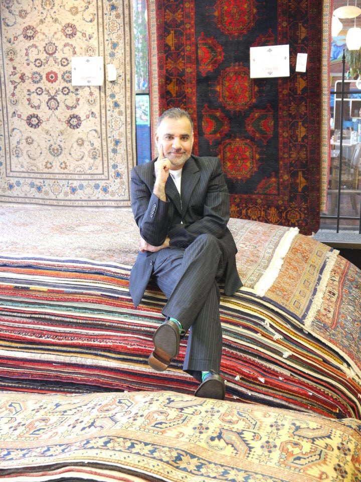Babak Rezwani, owner of Babak's Oriental Carpets