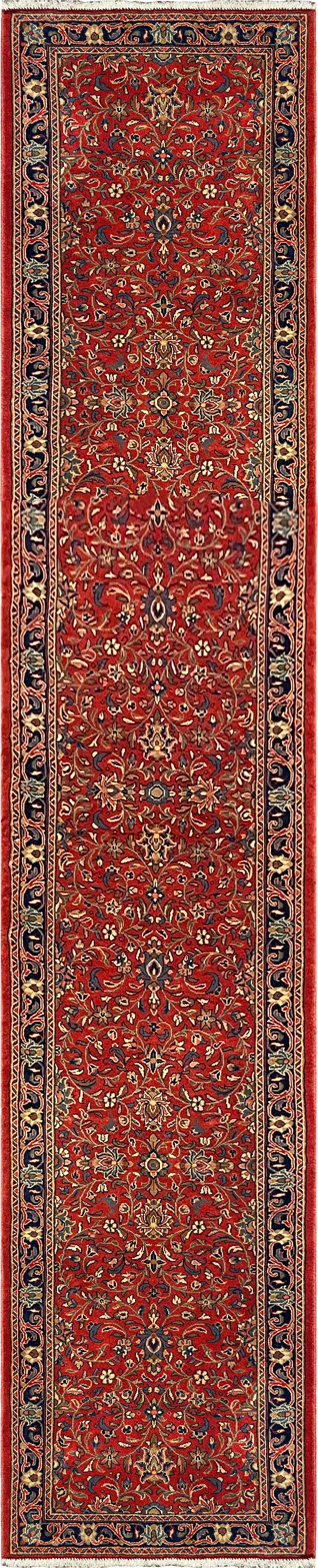 27231-Sarough Hand-Knotted/Handmade Persian Rug/Carpet Traditional Authentic/ Size: 13'3"x 2'7"/405cm x 80cm – photo 1