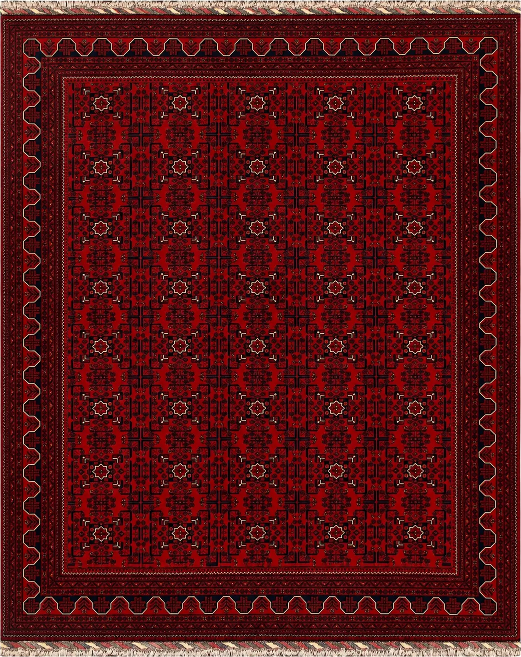 27929 -Royal Khal Mohammad Hand-Knotted/Handmade Afghan Rug/Carpet Traditional Authentic/Size: 12'7" x 10'0" / 384cm x 305cm – photo 1