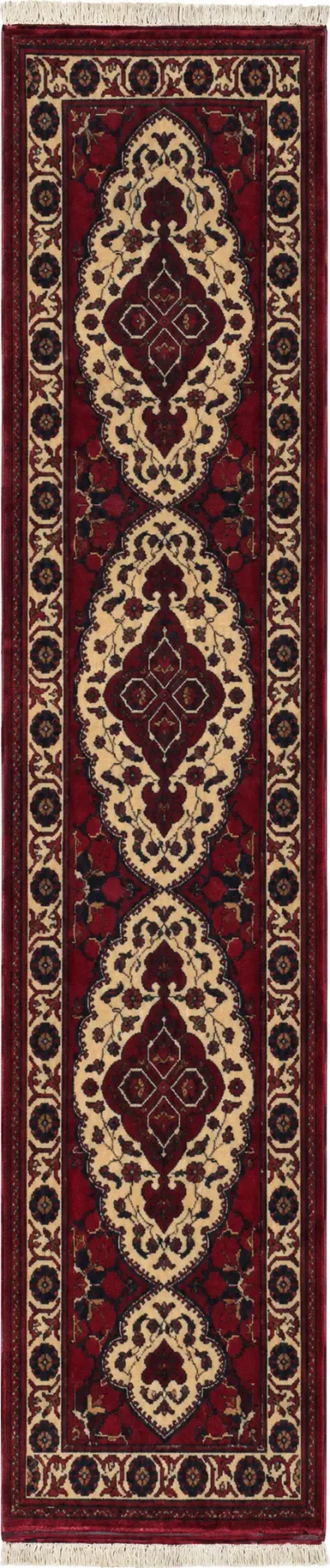 21917- Khal Mohammad Afghan Hand-Knotted Authentic/Traditional/Rug/Size: 9'0" x 2'1"/274cm x 64cm 9′0″ × 2′1″ · 274 × 64 cm