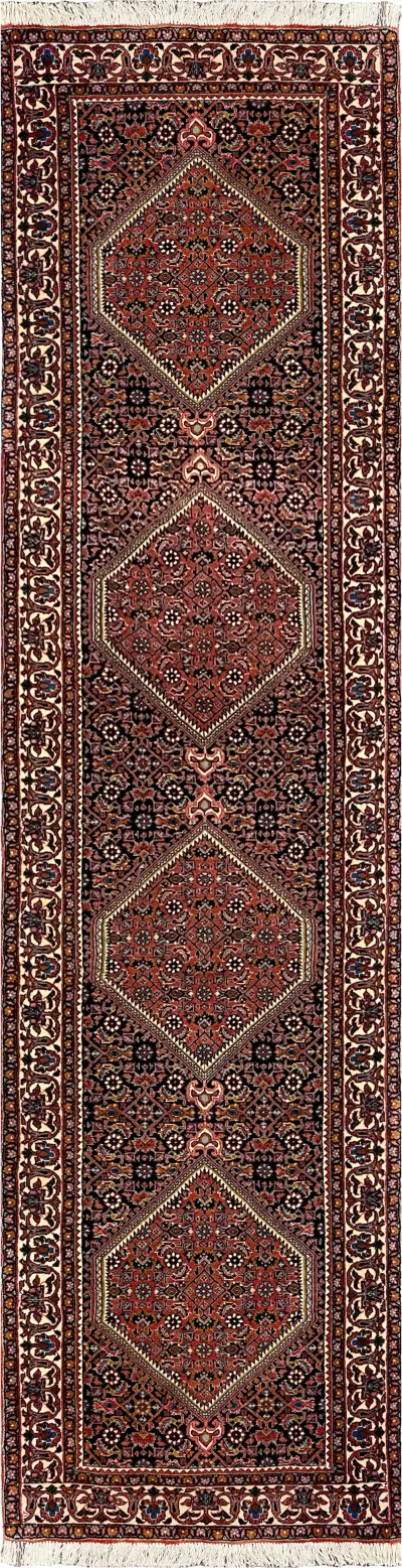 27974-Bidjar Hand-Knotted/Handmade Persian Rug/Carpet Traditional/ Authentic/ Size: 9'3"x 2'2"/282cm x 66cm 9′3″ × 2′2″ · 282 × 66 cm