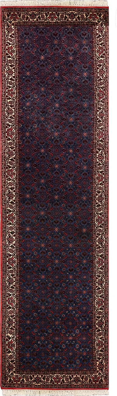 27922-Bidjar Hand-Knotted/Handmade Persian Rug/Carpet Traditional/ Authentic/ Size: 9'3"x 2'5"/282cm x 74cm 9′3″ × 2′5″ · 282 × 74 cm