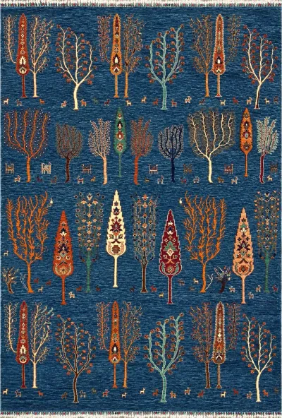 27812-Chobi Ziegler Handmade/Hand-knotted Afghan Rug/Carpet Tribal/Nomadic Authentic/ Size: 9'8" x 6'7" / 295cm x 201cm 9′8″ × 6′7″ · 295 × 201 cm